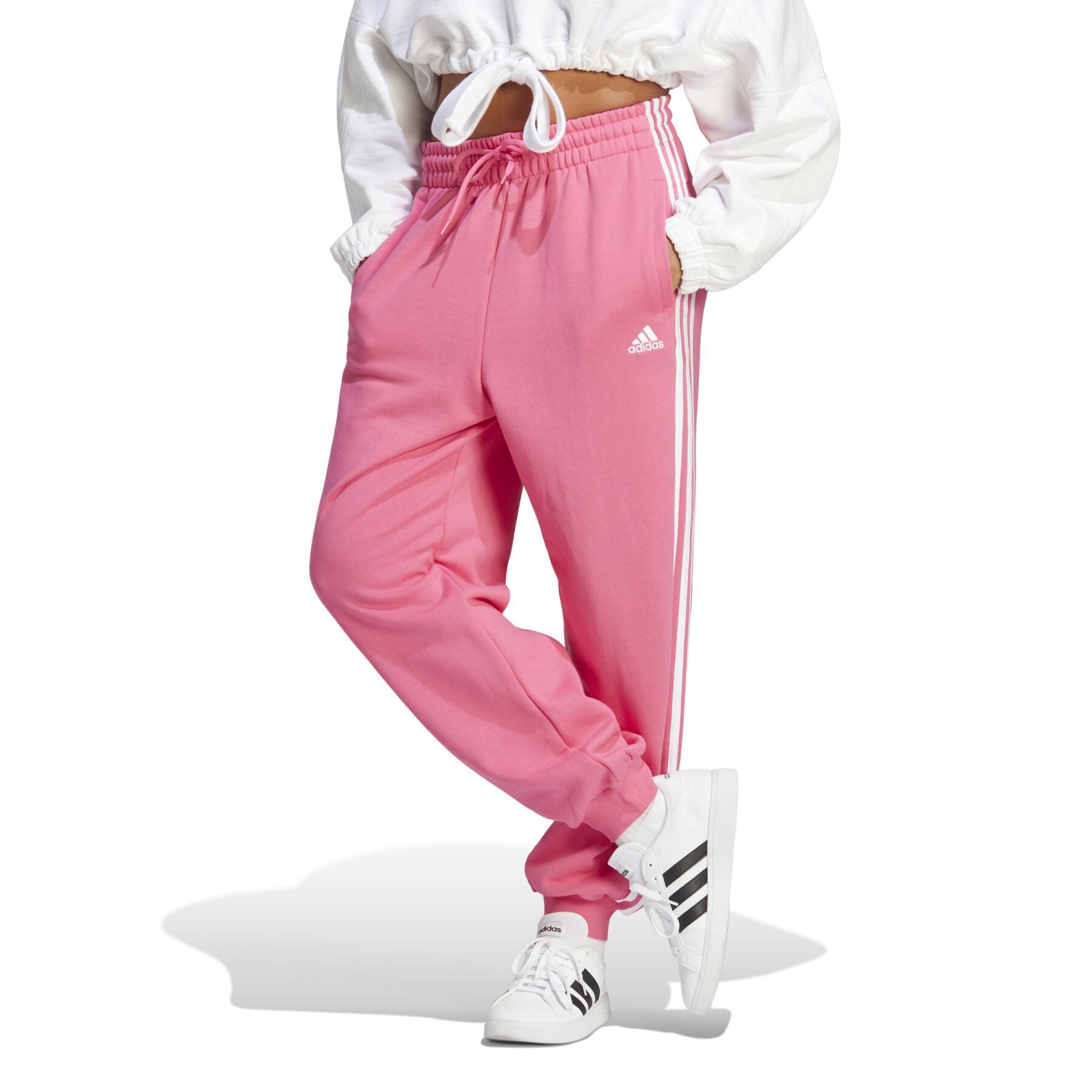 Jogging weit geschnittener Molton für Frauen adidas Essentials 3-Stripes