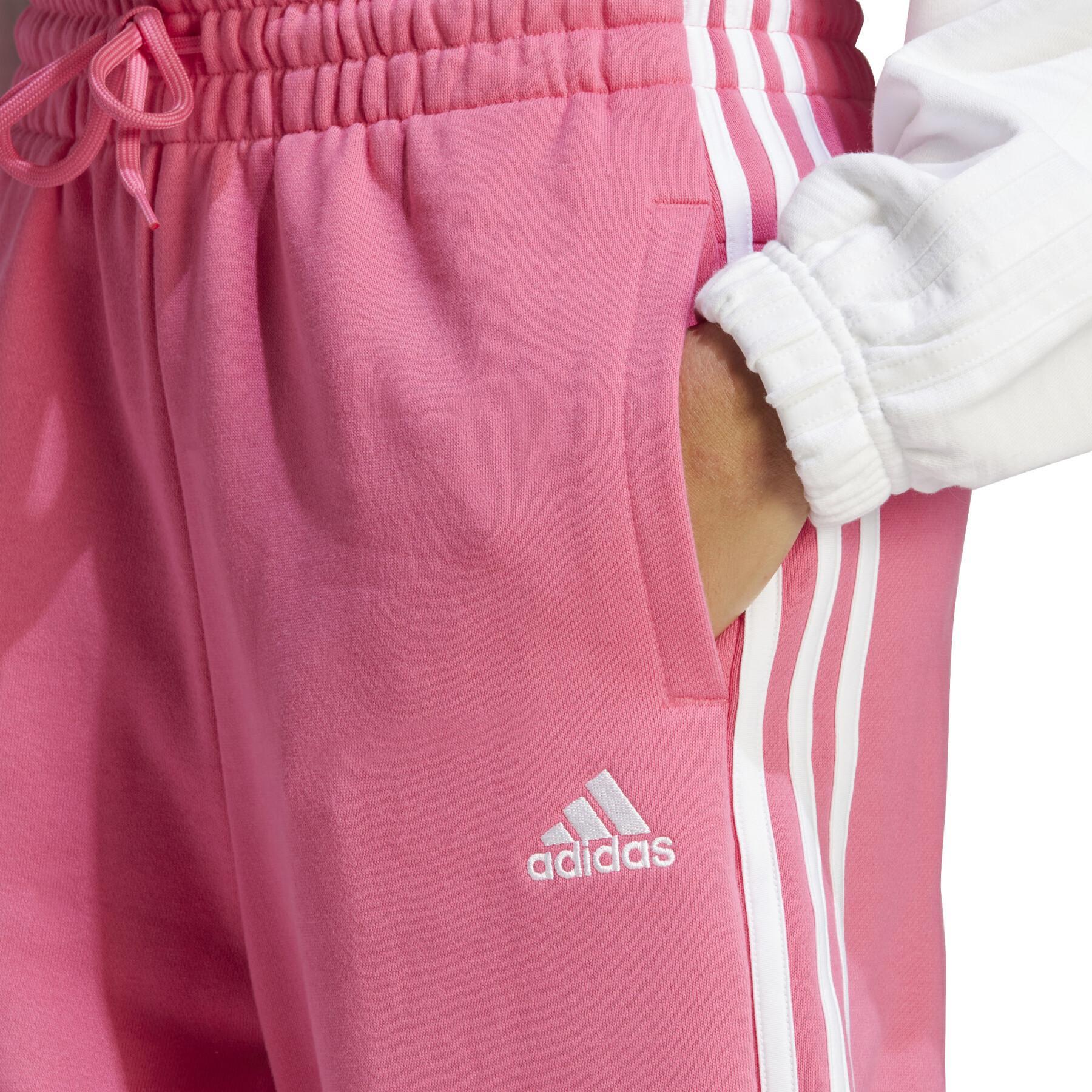 Jogging weit geschnittener Molton für Frauen adidas Essentials 3-Stripes