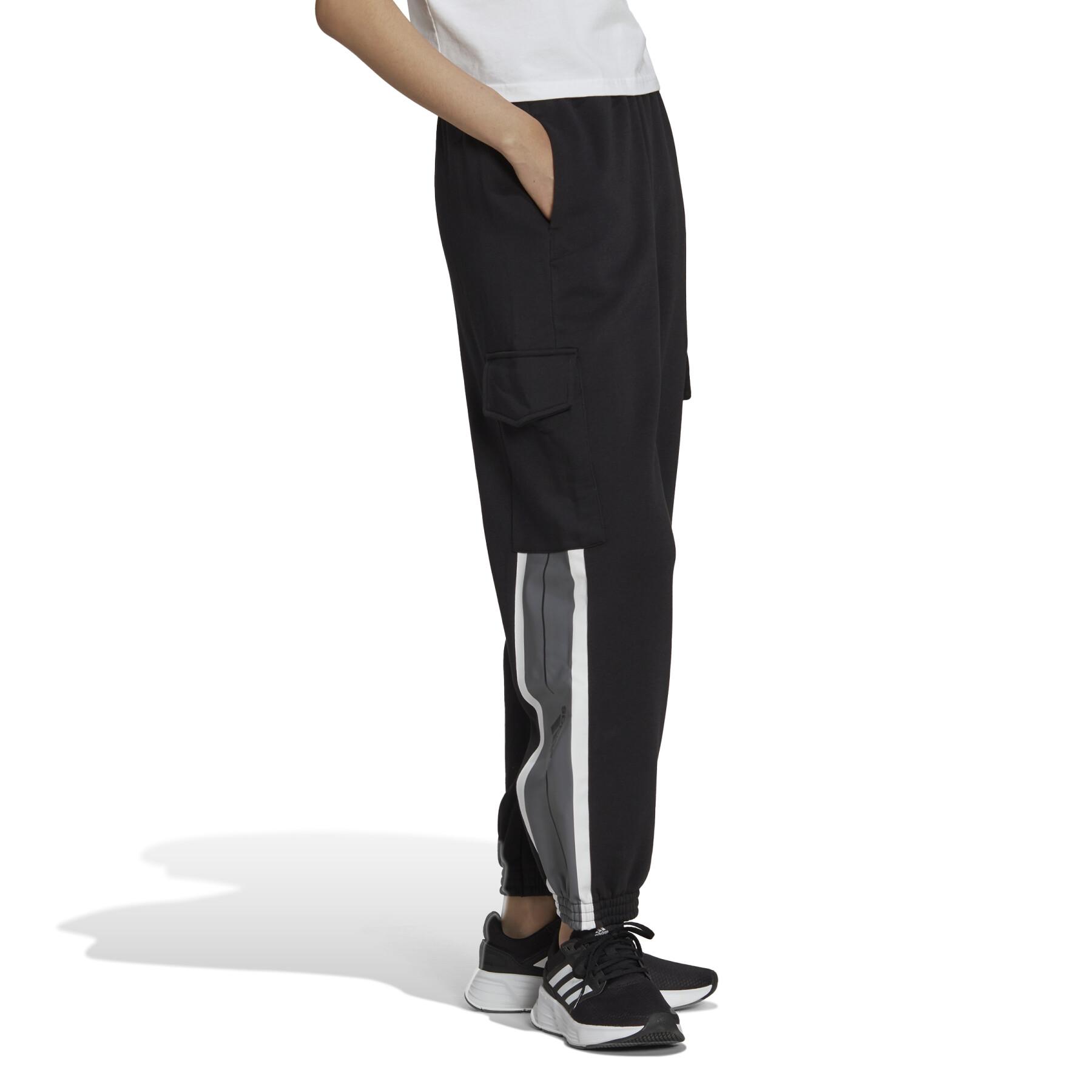 Cargo-Jogginghose mit feinen Streifen, Frau adidas Essentials