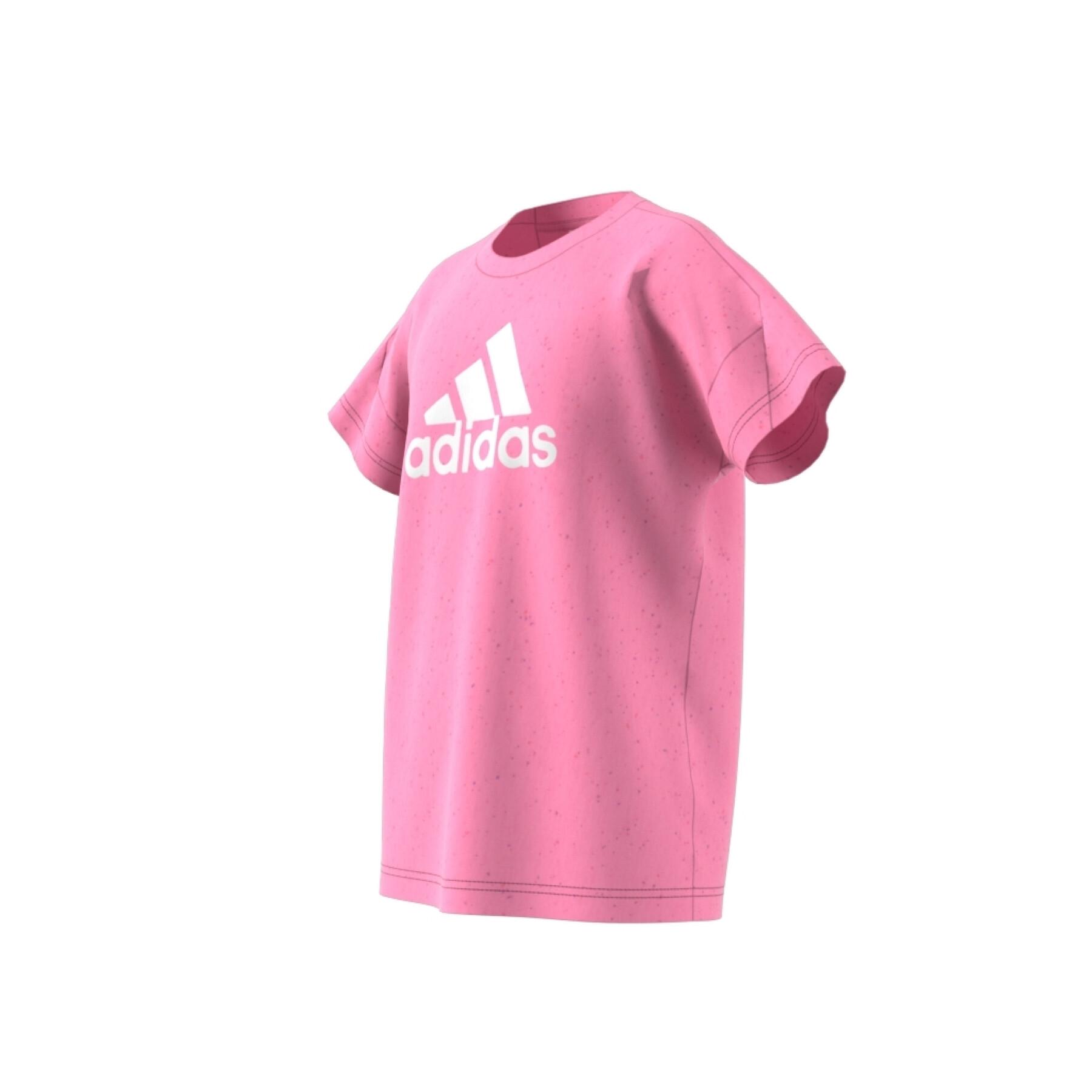 Lockeres T-Shirt aus Baumwolle mit Sportabzeichen, Mädchen adidas Future Icons