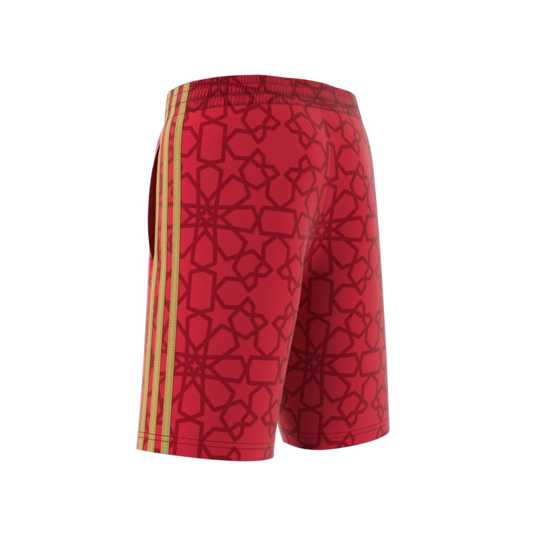 Shorts mit 3 Streifen Kind adidas Mohammed Salah