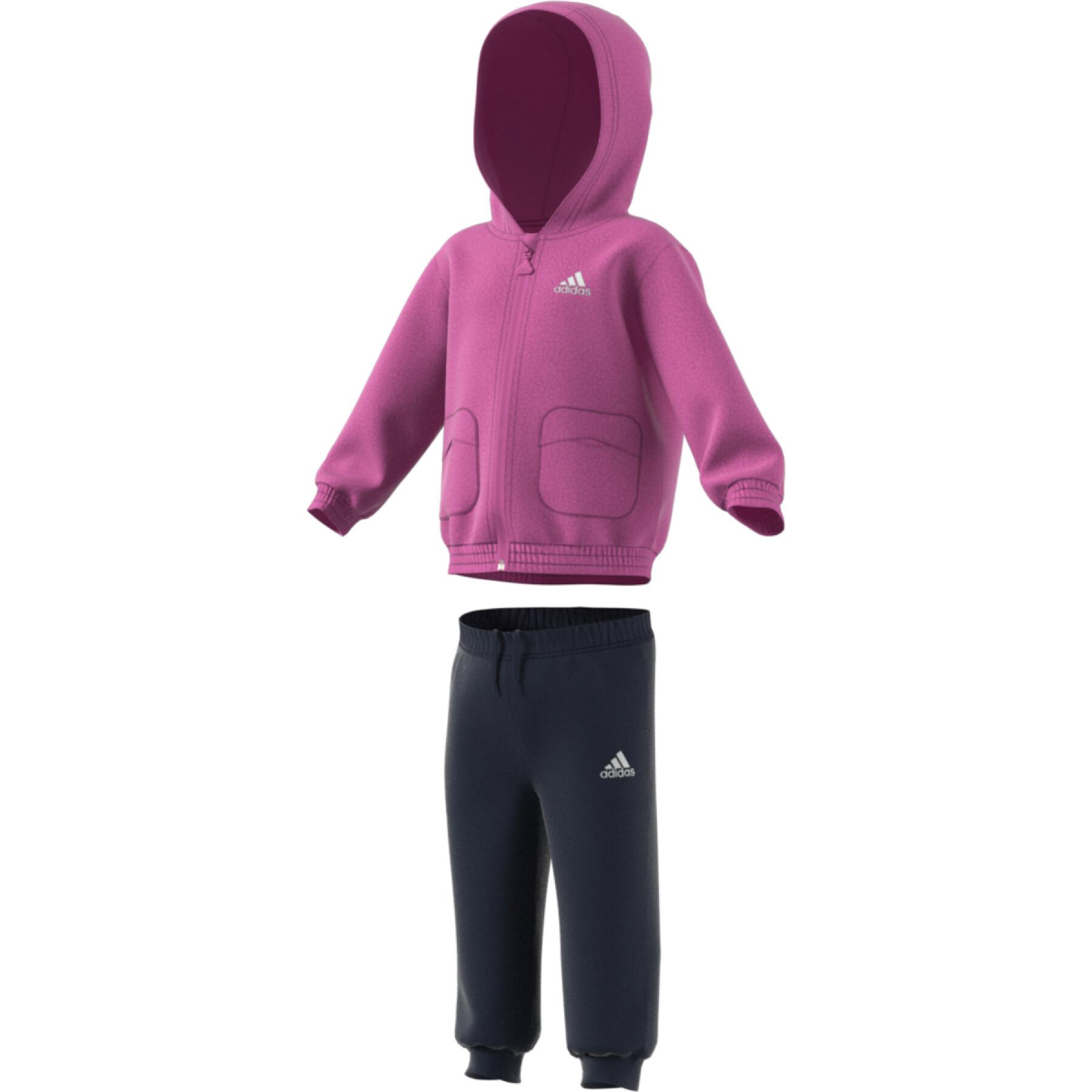 Kinder Fleece-Kapuzen-Trainingsanzug adidas Teddy