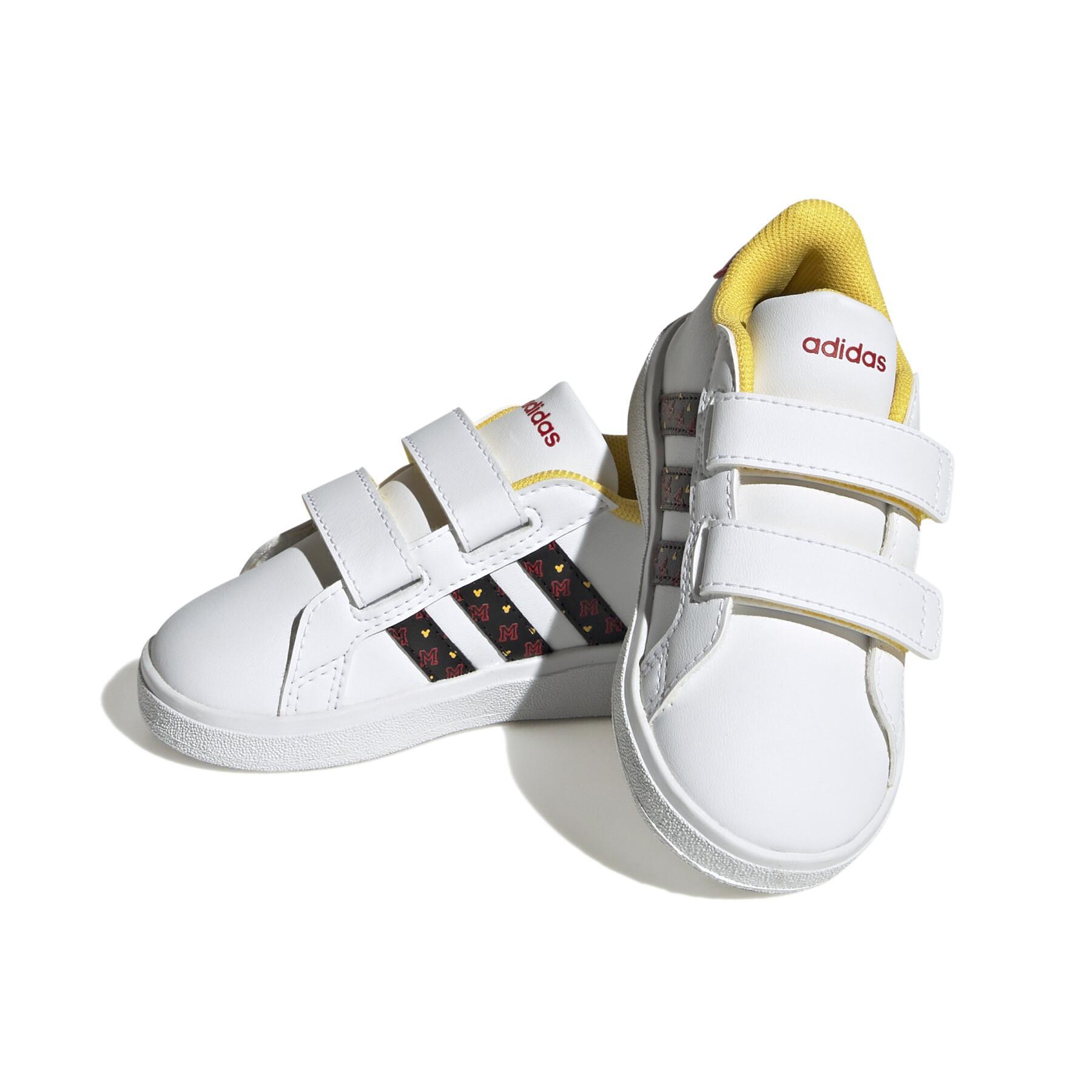 Grand - X Baby Sneakers adidas Kinder - Mickey Sneakers Court Lifestyle mit Disney Klettverschluss,