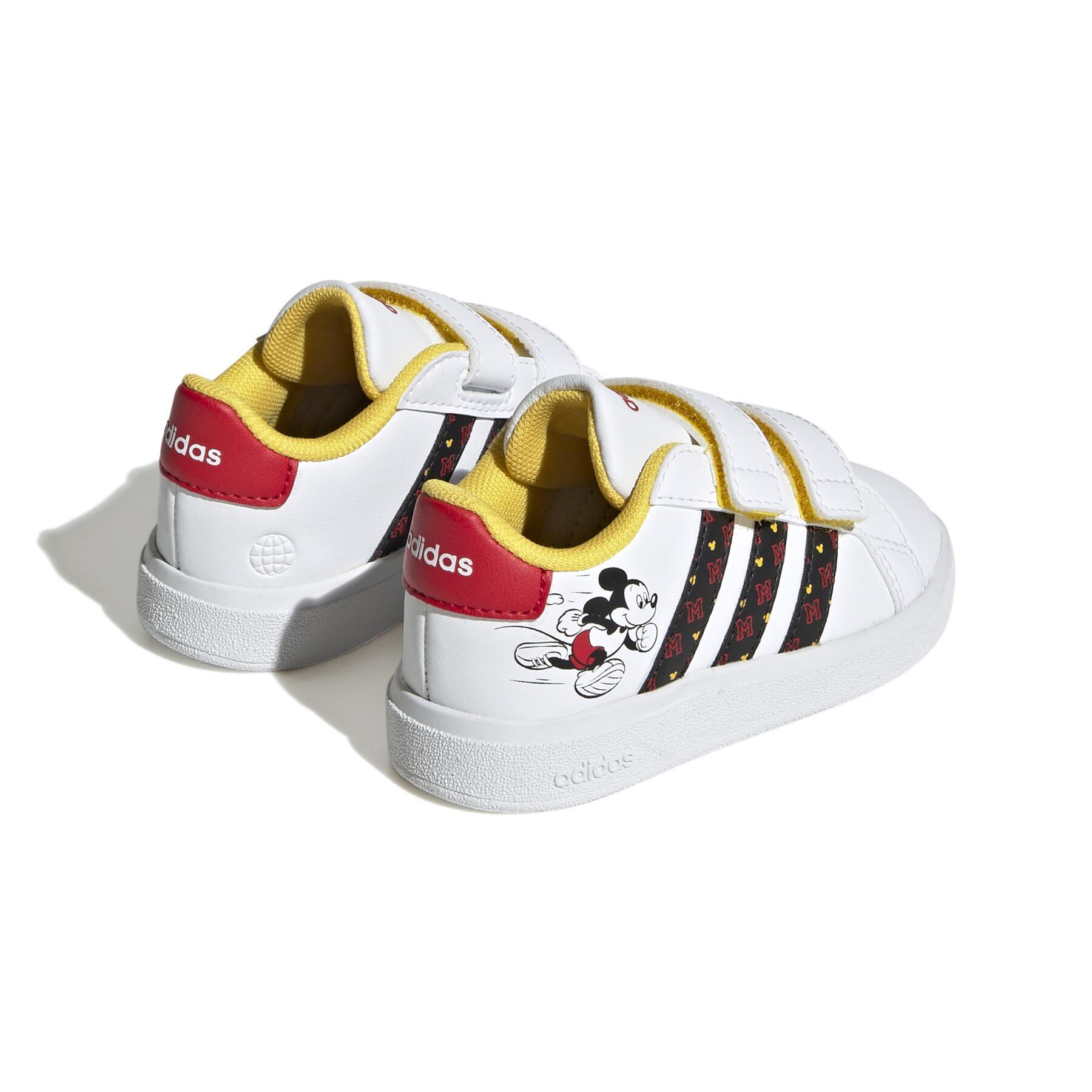 - - Sneakers adidas mit Court Kinder X Klettverschluss, Lifestyle Grand Mickey Baby Disney Sneakers