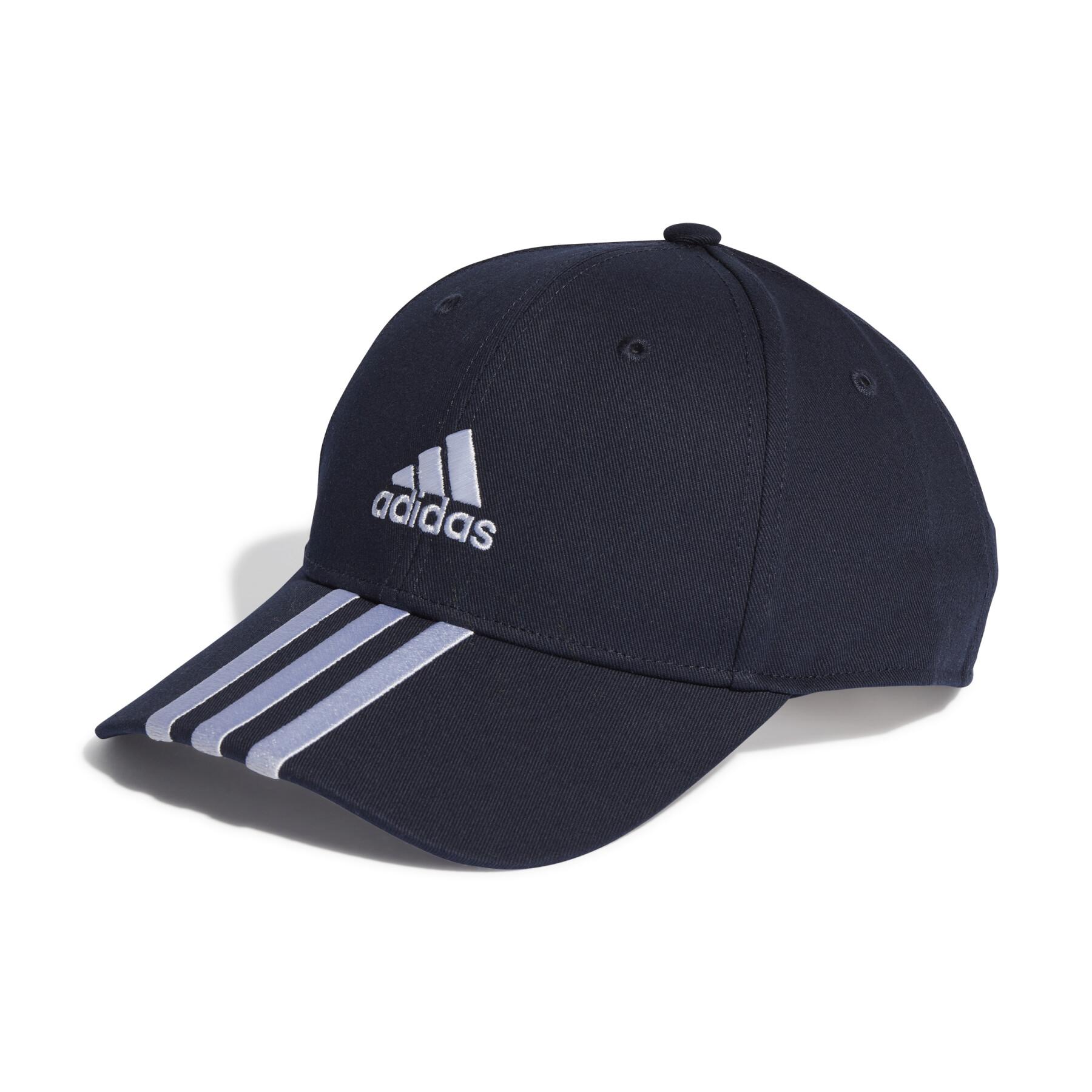 Kappe aus Baumwolltwill Kind Adidas 3-Stripes
