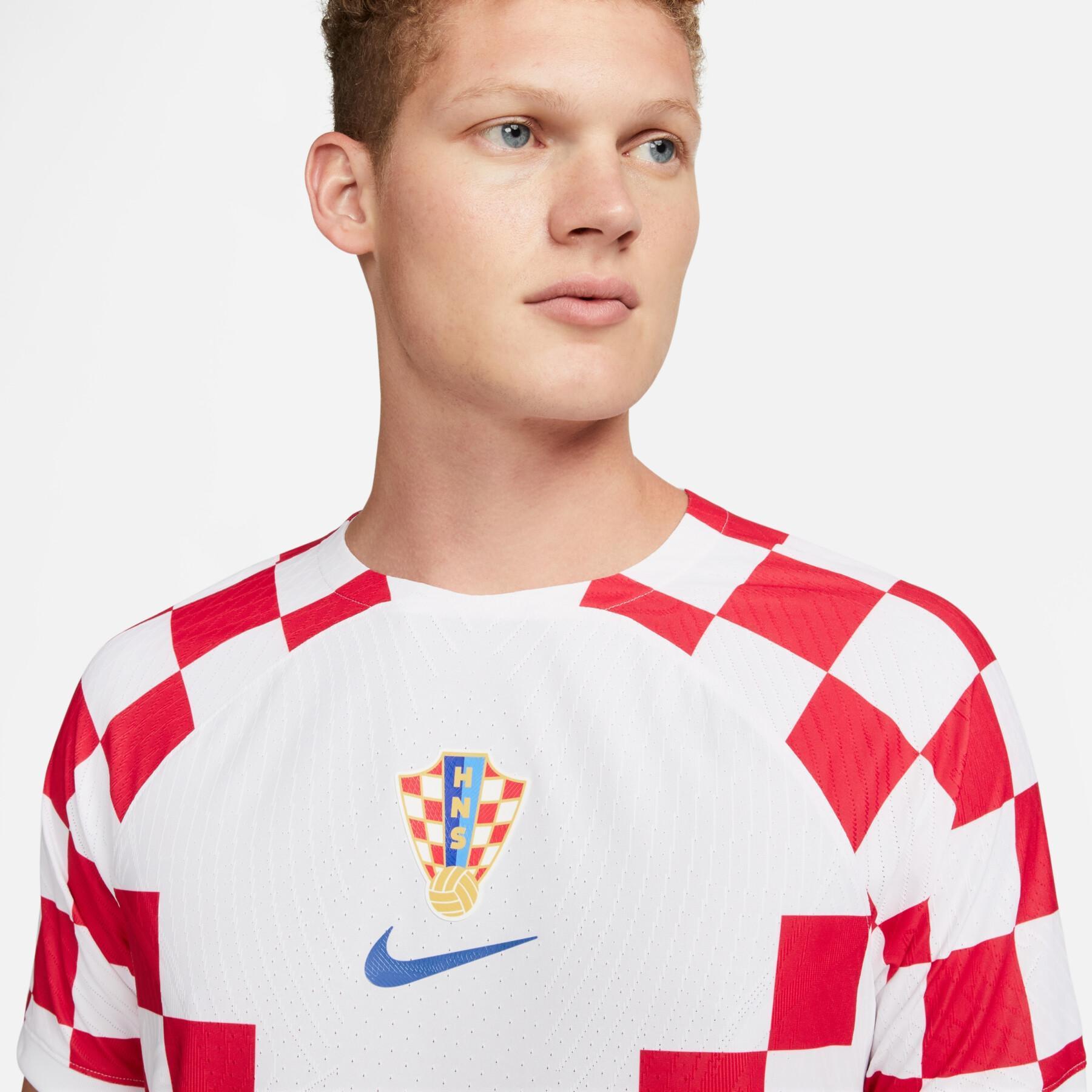 Authentisches Heimtrikot der Fußball-Weltmeisterschaft 2022 Croatie