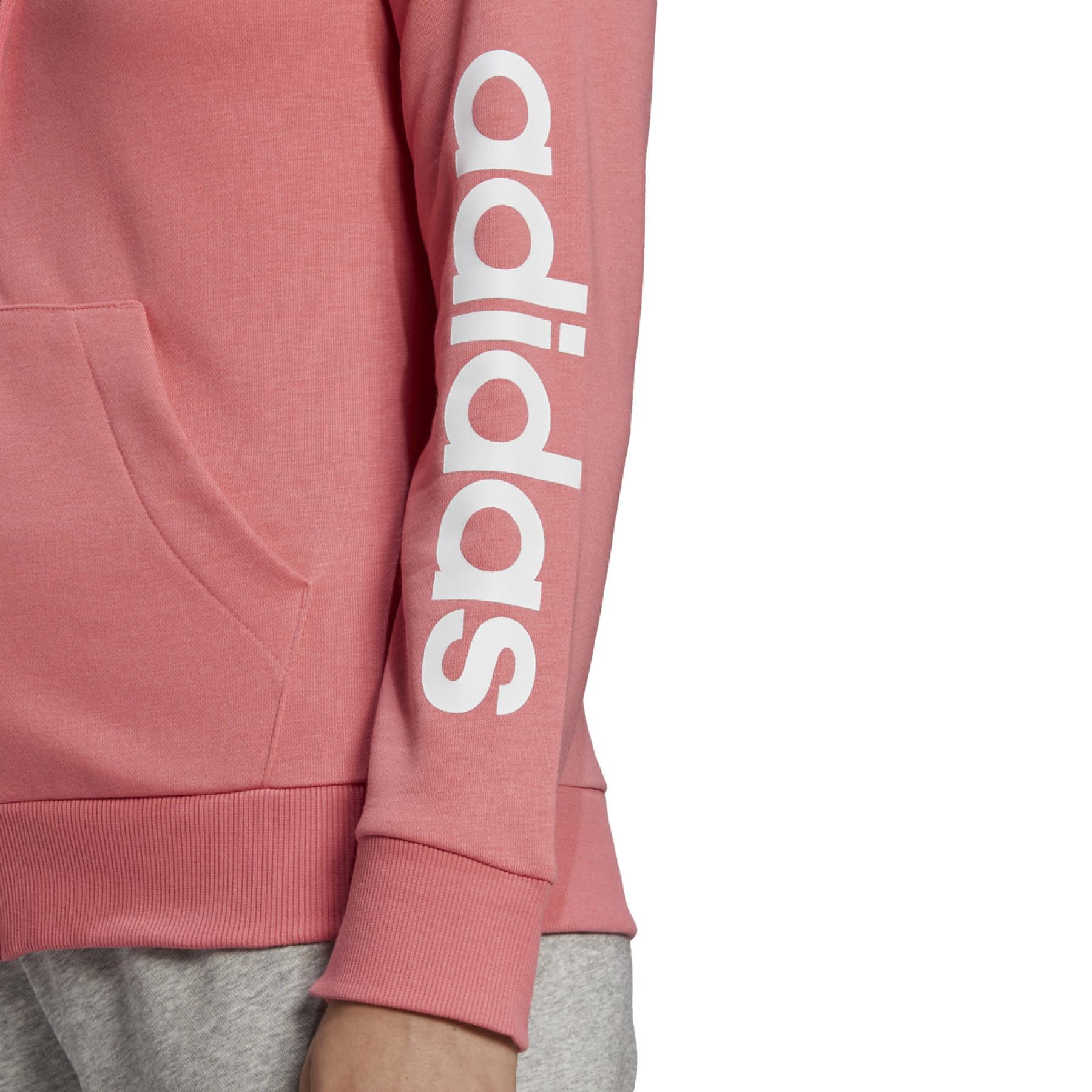 Damen-Kapuzenpulli mit Reißverschluss adidas Essentials Logo