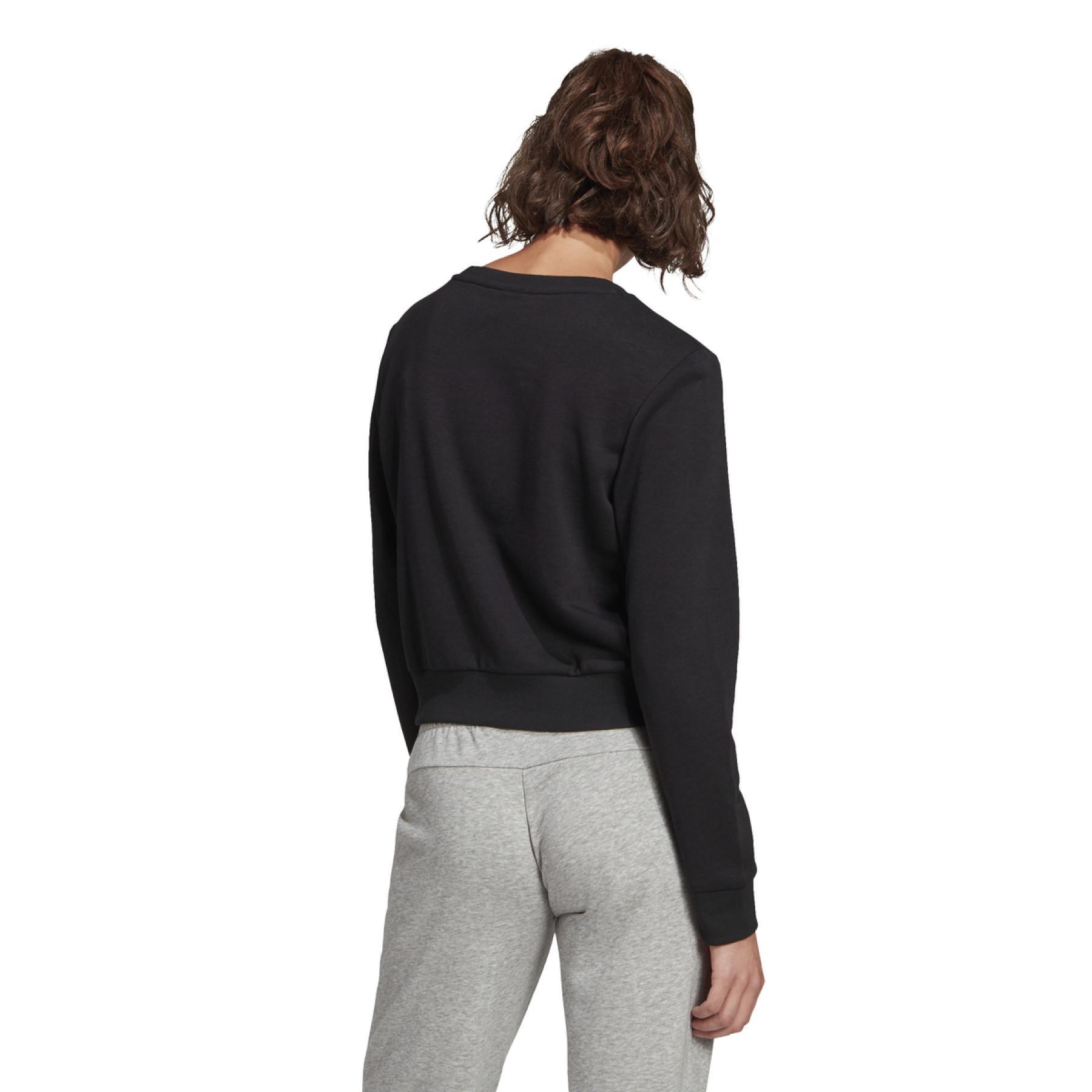 Kurzes Damen-Sweatshirt adidas Essentials Cut 3-Bandes Crop