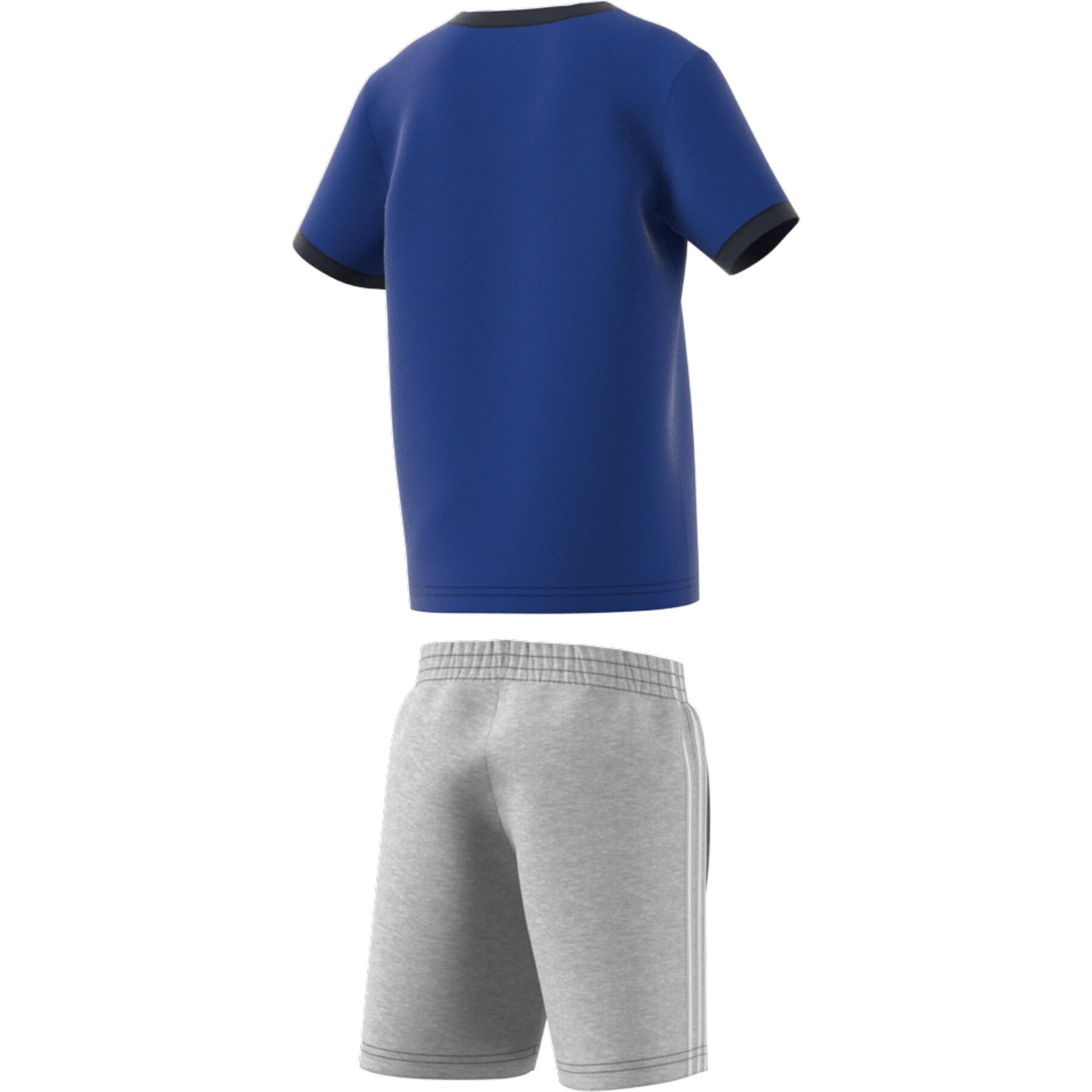 Trainingsanzug für Kinder adidas Logo Essentials Summer Set
