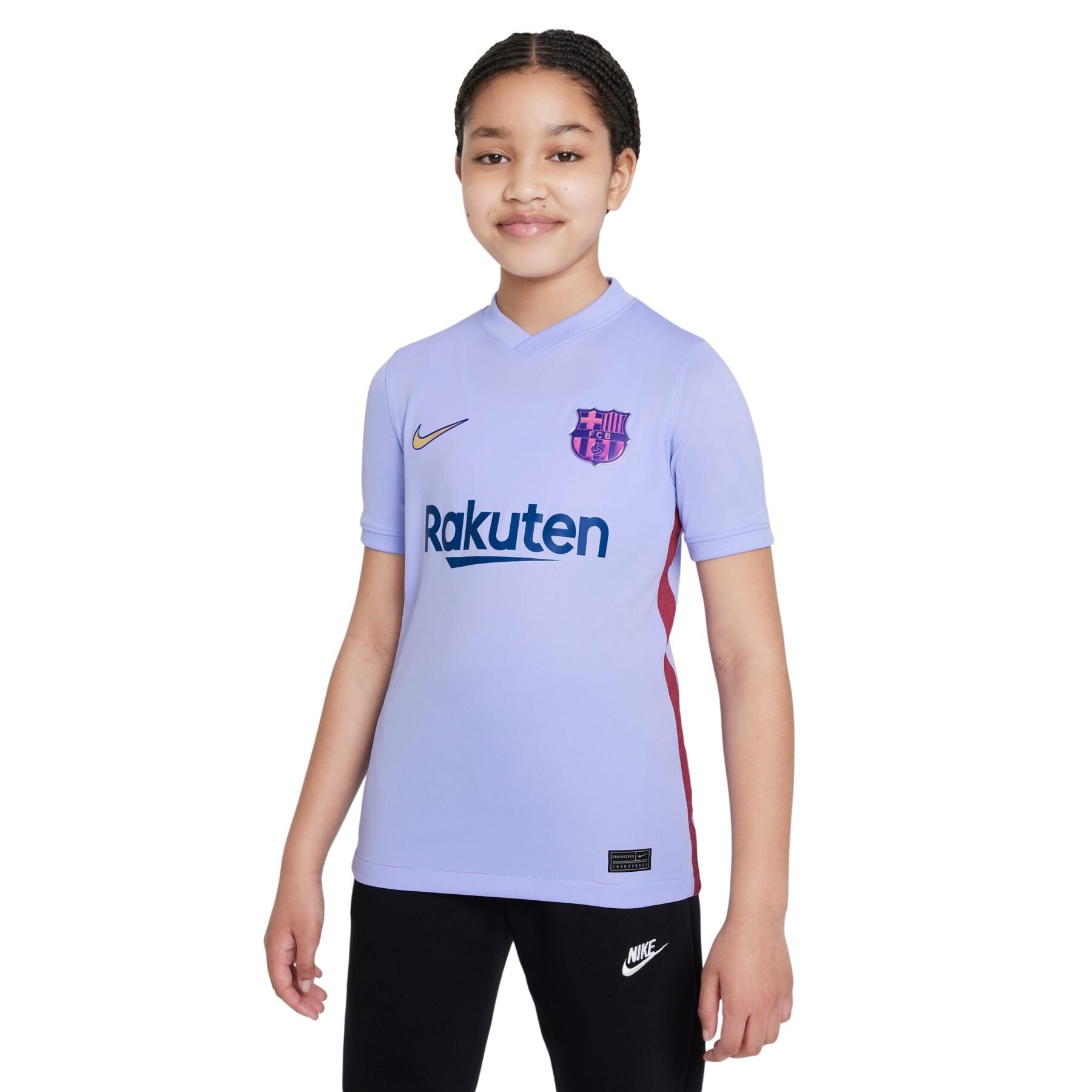 Auswärtstrikot Kinder FC Barcelone 2021/22