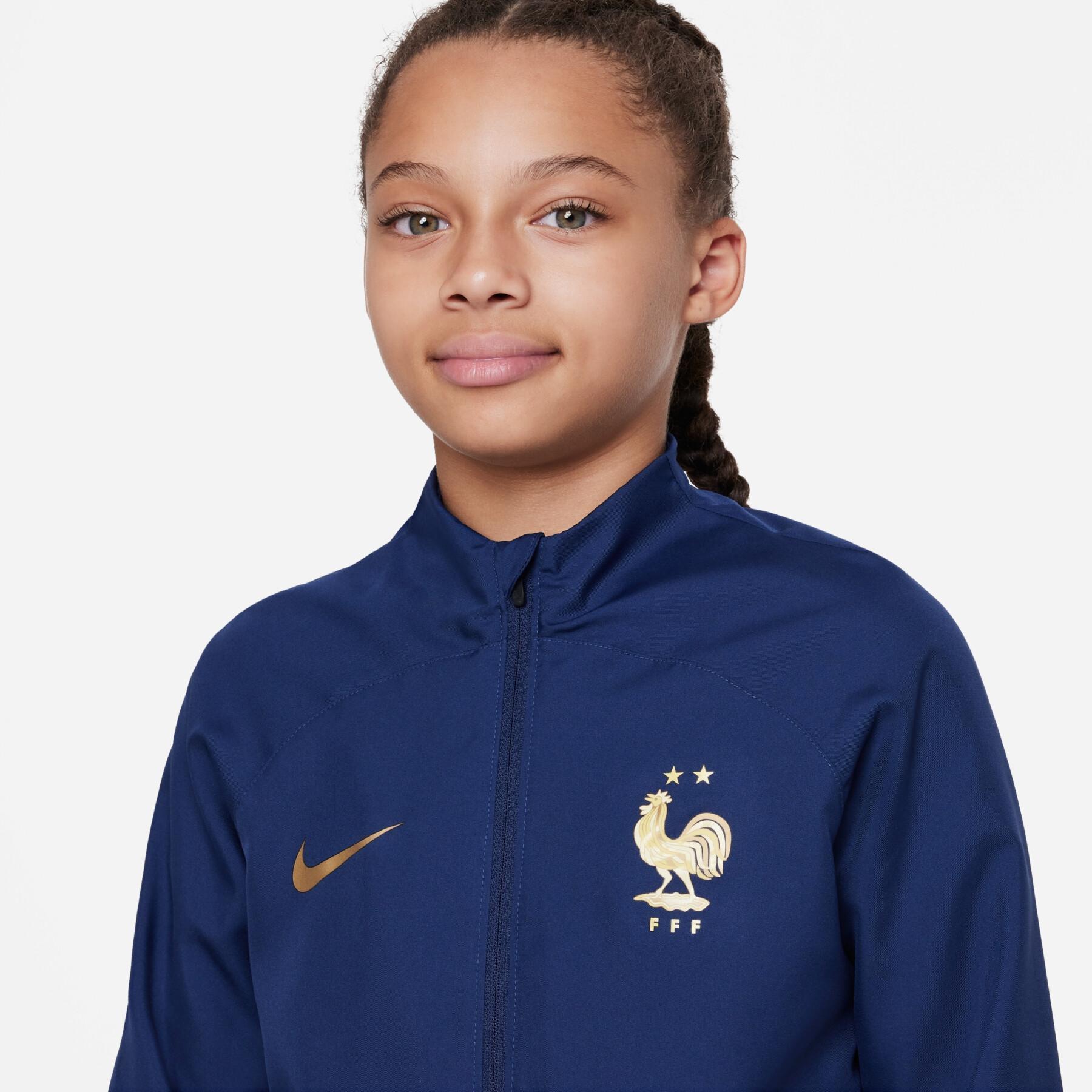Trainingsanzug dri-fit Kind WM 2022 France