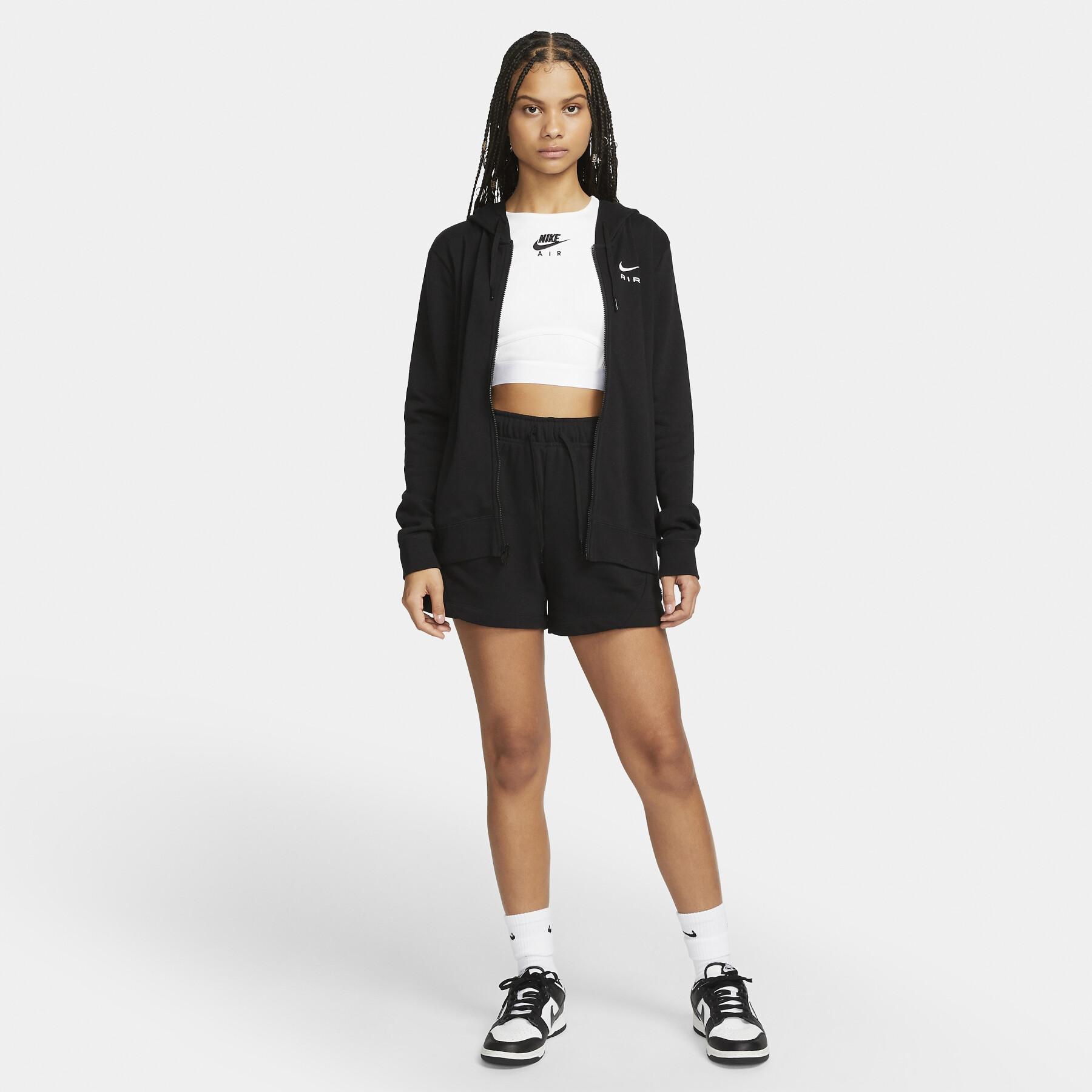Sweatshirt mit Kapuze Full Zip Frau Nike Air Fleece
