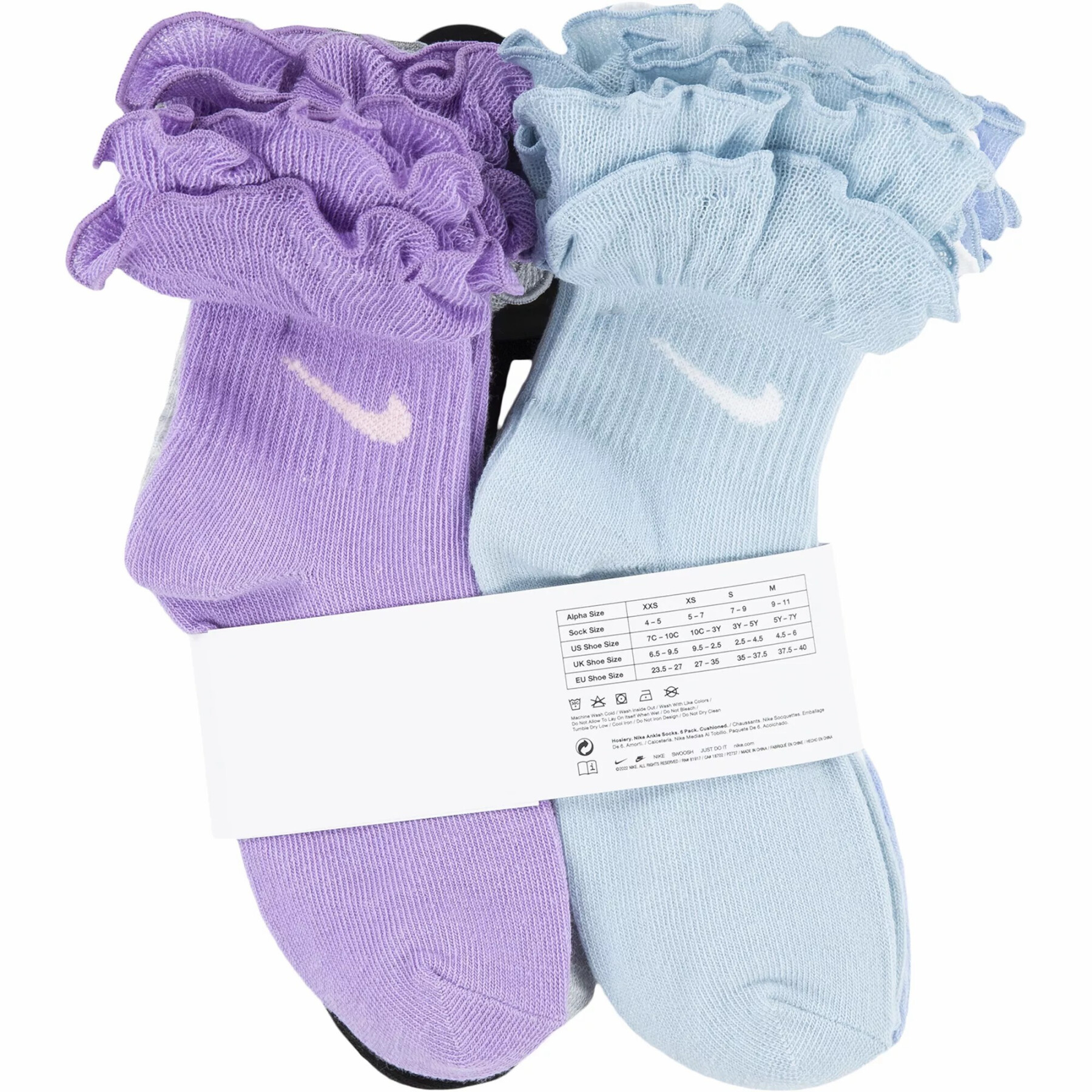Socken, Mädchen Nike Ruffle (x6)