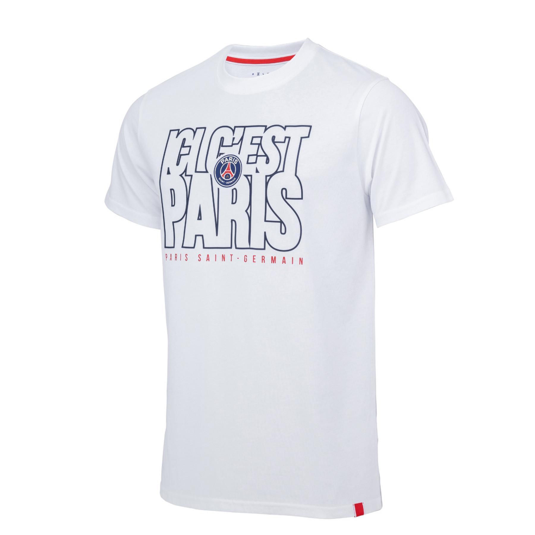 t-shirt paris saint germain Weeplay Ici c'est Paris