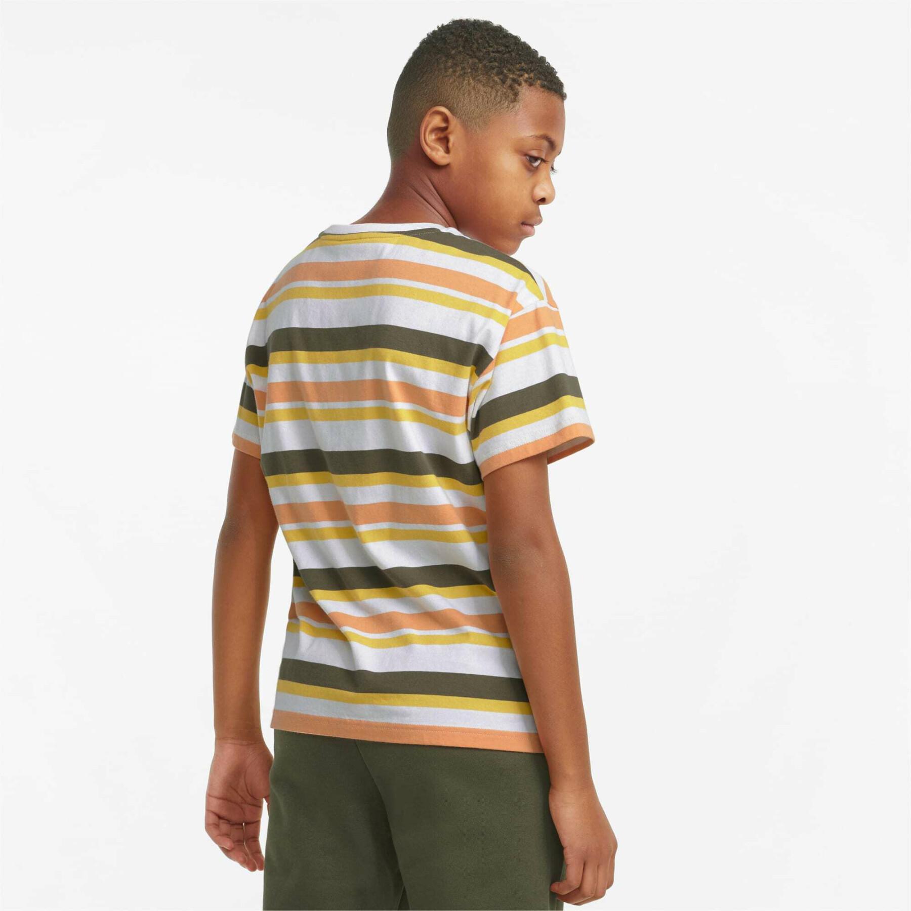 Kinder T-Shirt Puma Alpha Striped