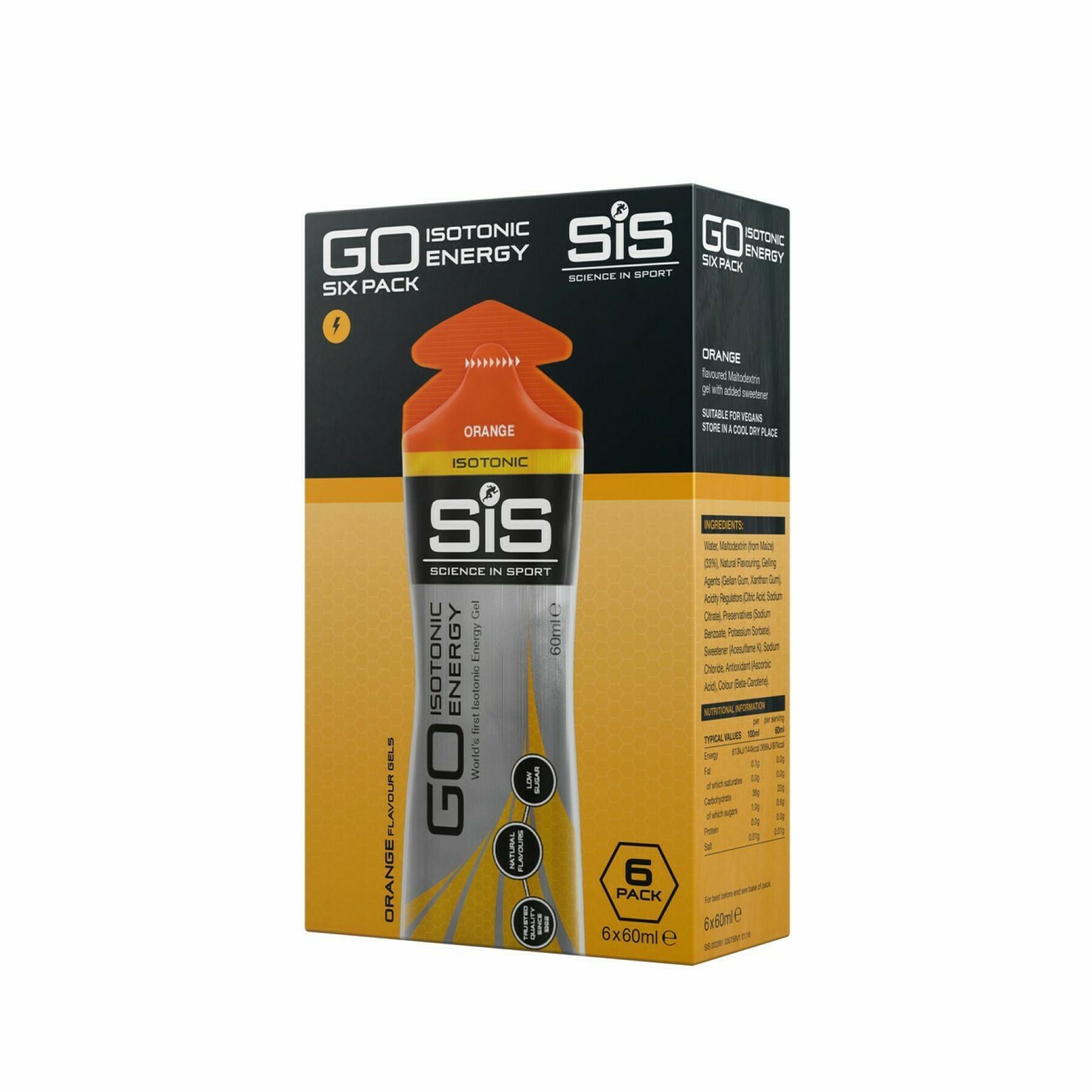 Energiegel Science in Sport Go Isotonic - Orange - 60 ml