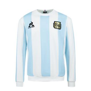 Sweatshirt Le coq sportif retro Argentine 1986 Collection Legends Maradona 