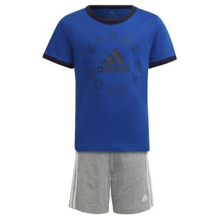 Trainingsanzug für Kinder adidas Logo Essentials Summer Set