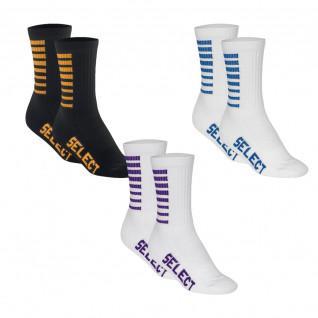 Satz von 3 Paar Socken Select Sports Striped (coloris au choix)