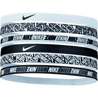 6er-Set bedruckte Stirnbänder für Frauen Nike