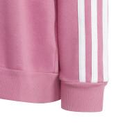 Rundhals-Sweatshirt Kind adidas3-Stripes Essentials