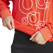 Sweatshirt mit Kapuze mit French-Terry-Print, Damen adidas