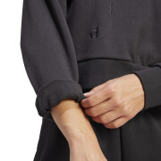 Damen-Sweatshirt mit besticktem Kapuzenpullover crop french terry adidas